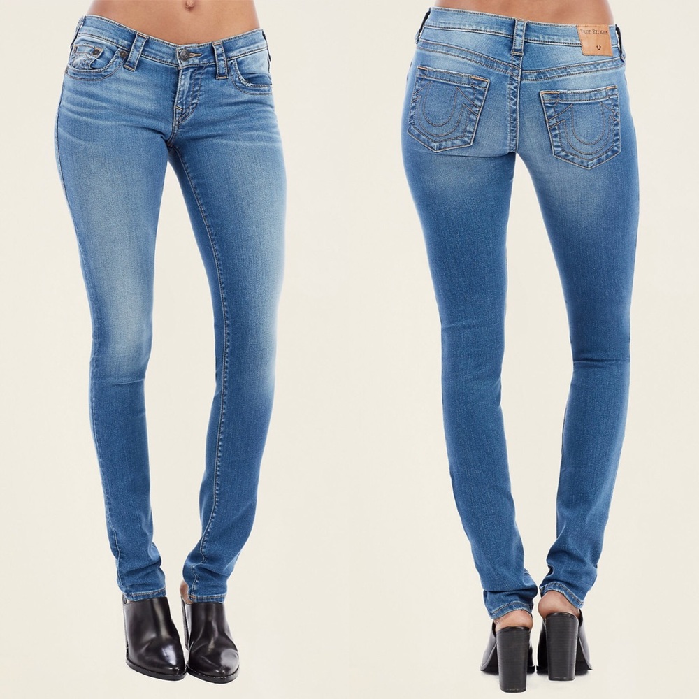 True Religion - Stella Low-Rise Skinny Long Jeans